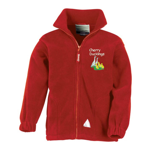 Cherry Ducklings Zip Fleece