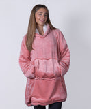 Adult oversized cosy reversible sherpa hoodie