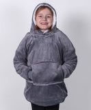 Kids oversized cosy reversible sherpa hoodie