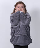 Kids oversized cosy reversible sherpa hoodie