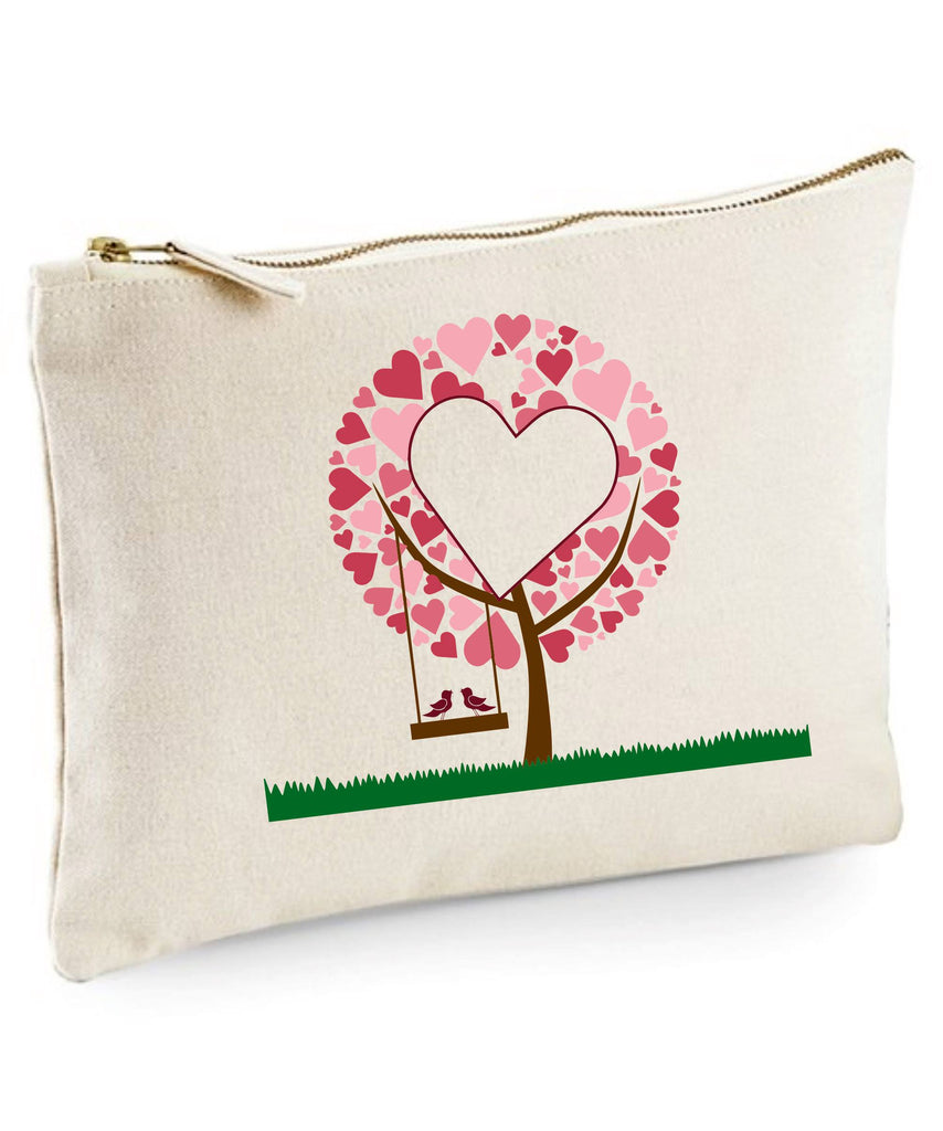 Love Heart Tree Make up Bag