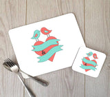 Personalised Love Birds Placemat