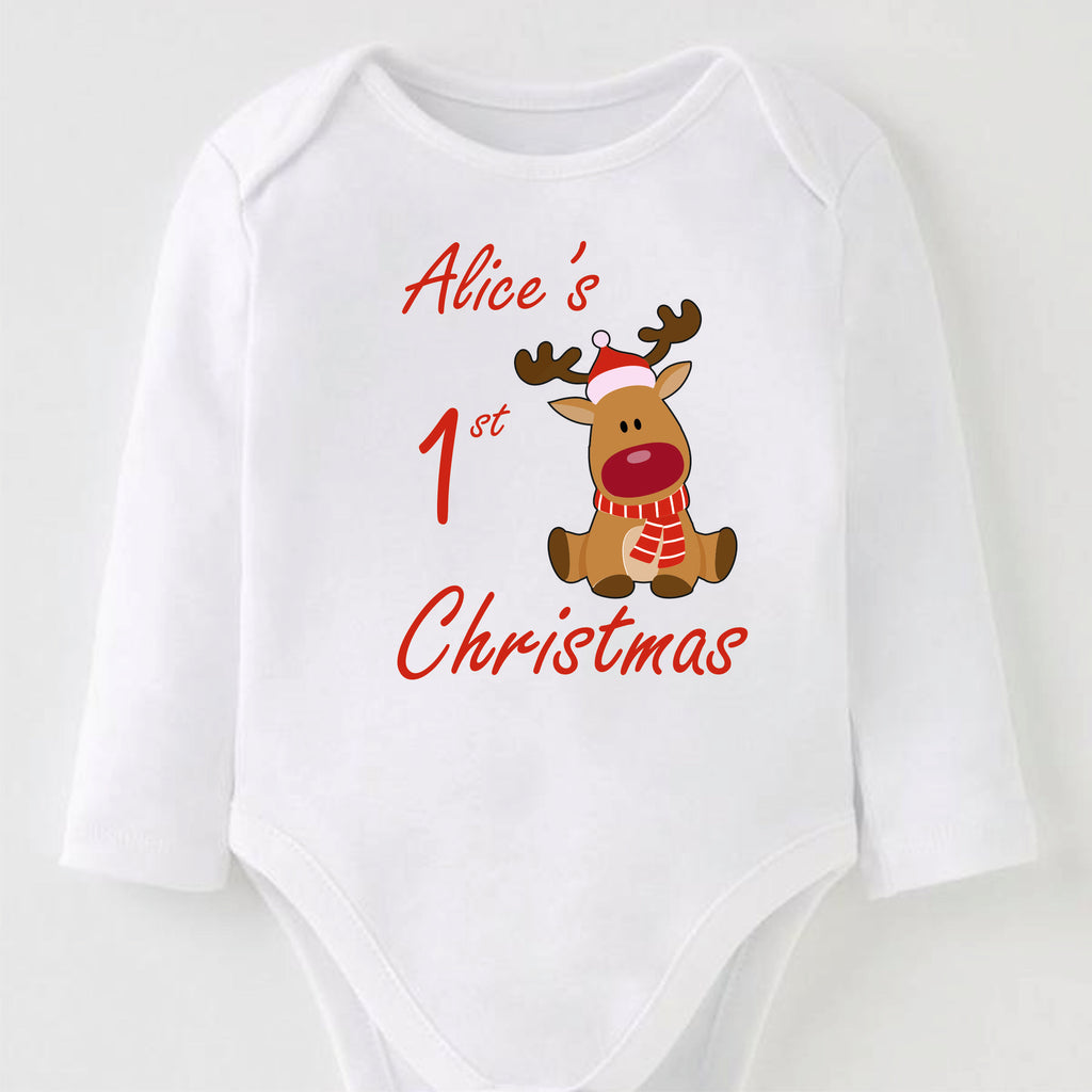First Christmas Baby Vest