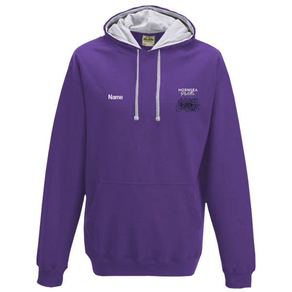 Hornsea Peloton Varsity Hoodie - Purple / Grey