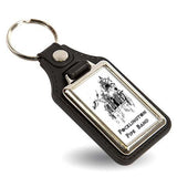 Medallion PU Leather Keyring with Personalised Print